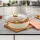 Evren 32 Cm Cream Ezme Seri Basık Tencere 4,7 Lt (Gold Çelik Kulp)
